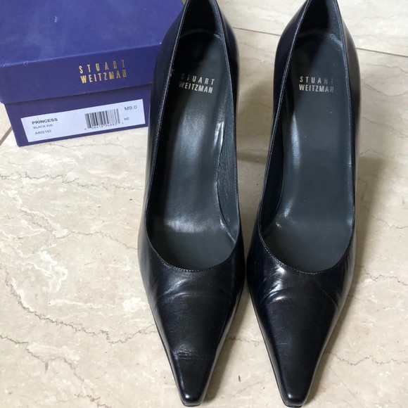 Stuart Weitzman Shoes - Stuart Weitzman Black Princess Heels Pumps 9